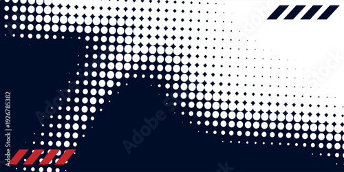 Abstract sport background. White, red and navy background with copy space area very useful for banner on social media