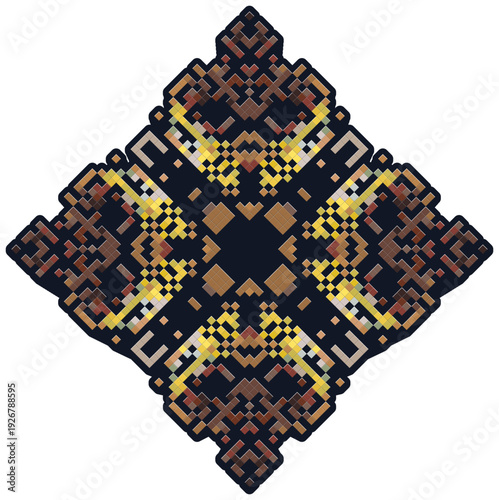 Wallpaper Mural Pixel Geometric Tile Sticker Torontodigital.ca