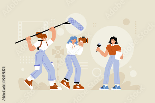 Women Behind the Camera Film Production Scene