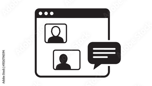 Telehealth Video Consultation Interface with Chat and User Avatars for Remote Patient Communication Virtual Care and Telemedicine Services