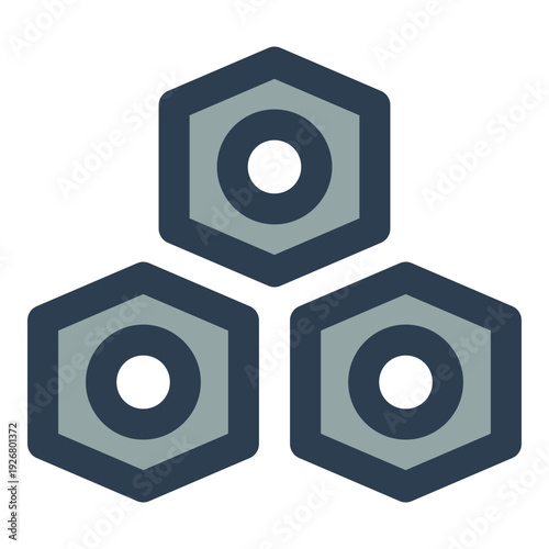 nuts filled outline icon