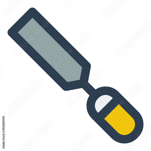chisel filled outline icon