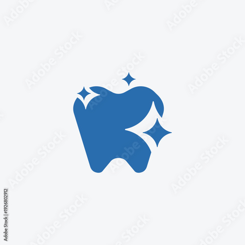 Clean Shining Tooth Logo for Professional Dental Clinic and Oral Healthcare