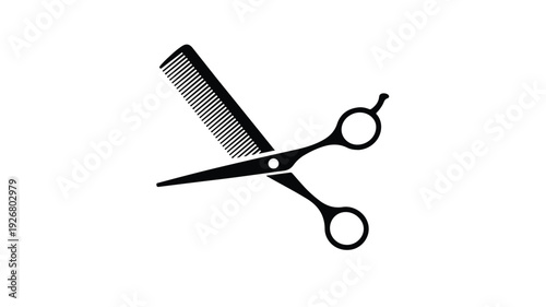 scissors and comb for hair cutting tools