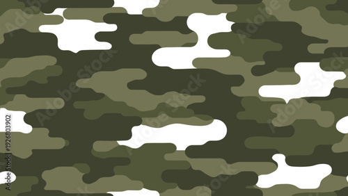 Camouflage Pattern Vector Illustration Seamless Military Textile Design for Apparel and Backgrounds