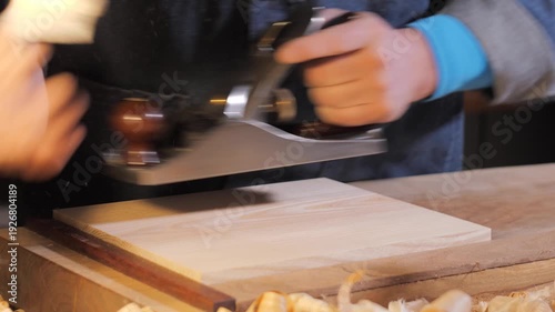 Hand plane woodworking