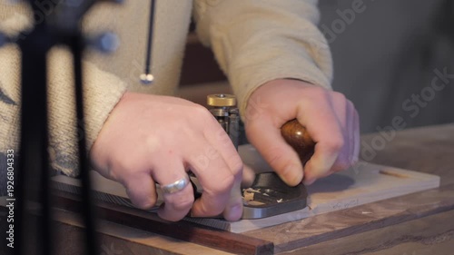 Hand plane woodworking
