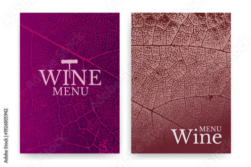 Vector texture of a grapevine leaf. Elegant design for covers, banners, packaging, labels, and organic texture backgrounds.