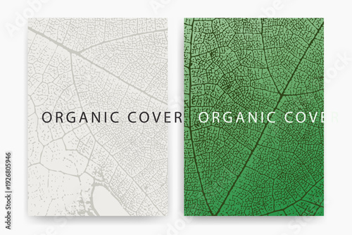 Vector leaf texture. Elegant design for covers, banners, packaging, labels, and organic texture backgrounds.