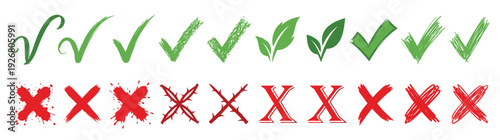 Set of modern hexagon checkmark icons with geometric patterns in purple black blue and orange colors isolated on white background for web and app interface design