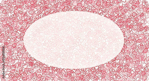 Abstract geometric pattern with intricate red line design on transparent background