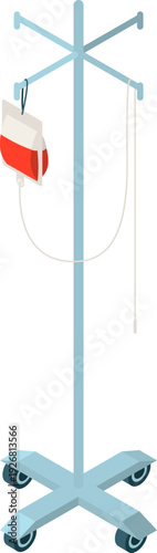 Blood recovery system. Iv bag. Medical drip equipment