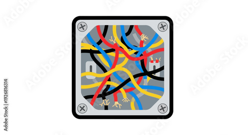 Colorful Cable Network Panel.