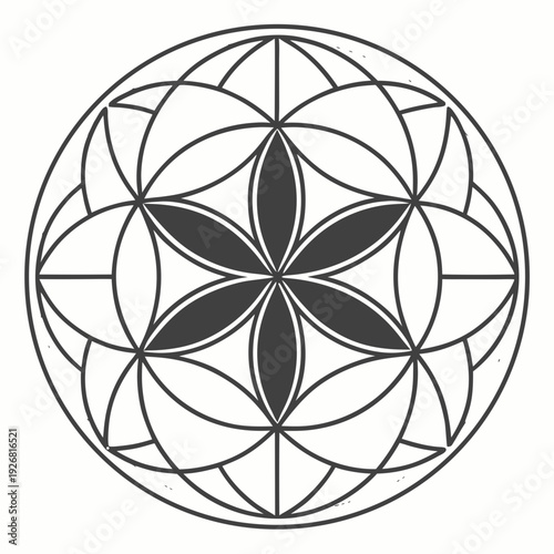 Geometric Seed of Life Pattern
