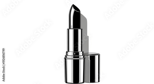 Elegant Black Lipstick - A Stylish Beauty Product for Lips.