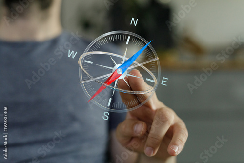 Close-up of a hand interact...