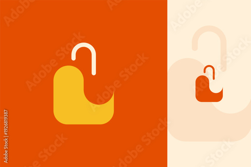 Premium Colorful Shop Tote Bag Logo Modern Retail Store Vibrant Brand Identity Vector Template