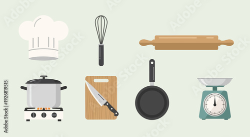 Kitchen Utensils and Cooking Equipment Assortment