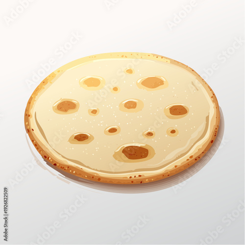Deliciously baked golden-brown round flatbread perfect for a variety of culinary creations and meals