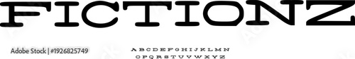 Foto FICTIONZ Modern Minimal Sans Serif Font Alphabet – Clean Rounded Display Typefac