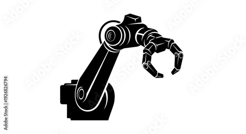 Robotic Arm Mechanical Device Illustration.