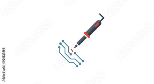 Soldering Iron Tool with Solder Wire.