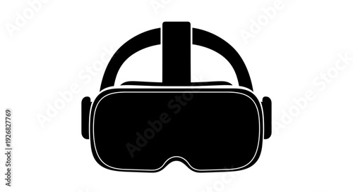 Virtual Reality Headset Modern Technology Device.