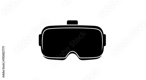Virtual Reality Headset Goggles Modern Technology.