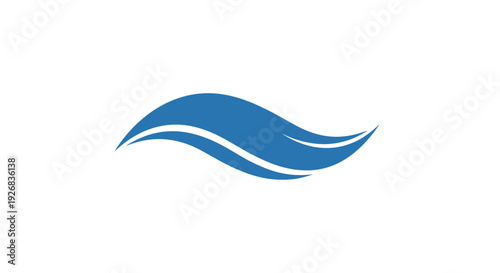 Blue Wave Logo Design Element.