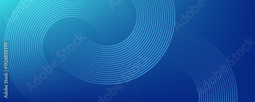 Blue-green gradient studio room, abstract background pattern, walls and floor reflect neon lights, dark tones and feel  speed of digital technology connected blue-green background. Future technology.