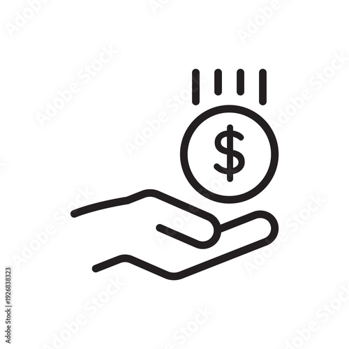 PPC Advertising and Paid Search Investment Line Icon
