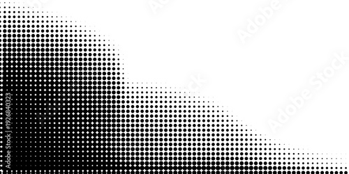 Halftone border website. Drop separator effect. Wave black gradient dot divider. Pixel graphic frame. Half tone png