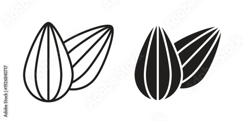 Almond icon. Perfect for app and web interfaces, marketing, etc.