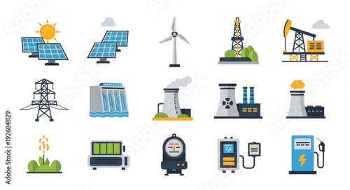 Diverse energy sources and power generation methods for sustainable future.