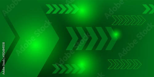 green arrow lines circuit hi tech technology abstract background