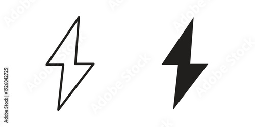 Bolt icon. Perfect for app and web interfaces, marketing, etc.