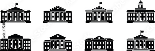 Black and white government building government buildings architecture civic buildings