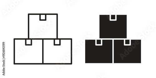 Boxes icon. Perfect for app and web interfaces, marketing, etc.