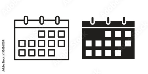 Calendar icon. Perfect for app and web interfaces, marketing, etc.