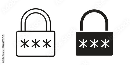 Code lock icon. Perfect for app and web interfaces, marketing, etc.