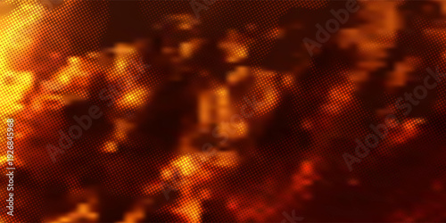 Black fiery red dramatic sky with clouds. Fire, war, explosion, catastrophe, flame. Horror concept. Web banner. Wide bloody red background with space for design. Panoramic.