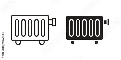 Conditioner heater icon. Perfect for app and web interfaces, marketing, etc.
