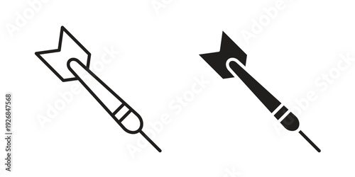 Darts icon. Perfect for app and web interfaces, marketing, etc.