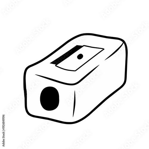Line art pencil sharpener