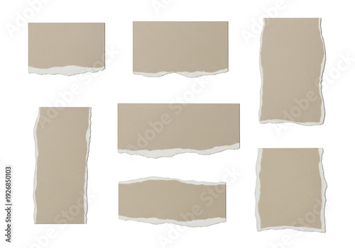 Wallpaper Mural A collection of rough, beige rectangles on a white background, possibly representing design elements or textures. Torontodigital.ca