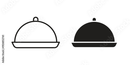 Food tray icon. Perfect for app and web interfaces, marketing, etc.