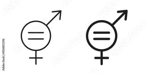Gender equality icon. Perfect for app and web interfaces, marketing, etc.