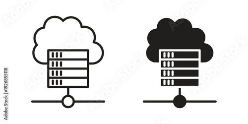 Hosting icon. Perfect for app and web interfaces, marketing, etc.