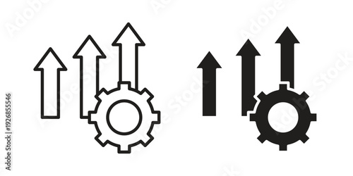 Improvement icon. Perfect for app and web interfaces, marketing, etc.