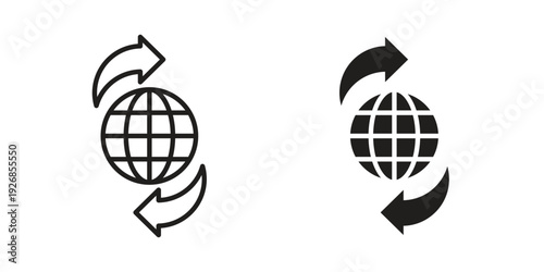 Import export icon. Perfect for app and web interfaces, marketing, etc.